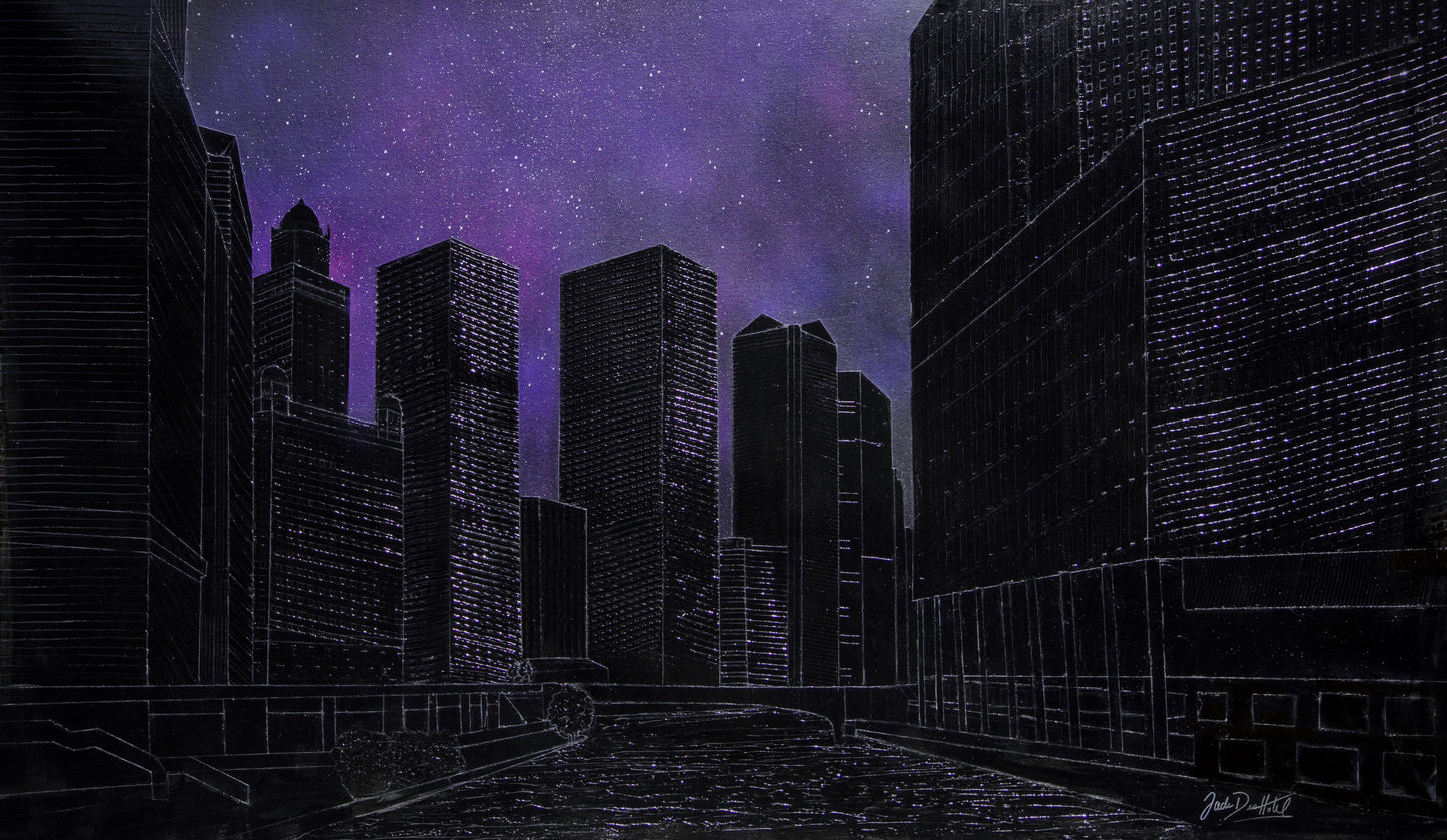 Chicago City Lights - Print
